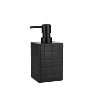 Muilo dozatorius D7,5xH15 cm keramikinis, juodas Tiles Estia 02-27698