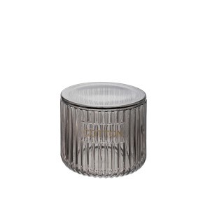 Dėžutė ausų krapštukams/vatos diskeliams D11xH10 cm stiklas Gamme 5Five 204948A