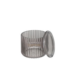 Dėžutė ausų krapštukams/vatos diskeliams D11xH10 cm stiklas Gamme 5Five 204948A