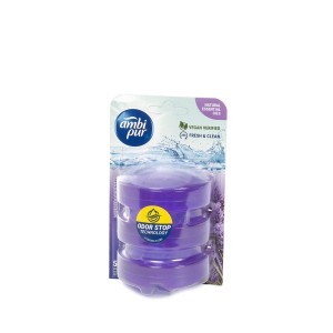 Gaiviklio papildymas WC 3 vnt 55 ml levandų ir rozmarinų aromato AMBI PUR