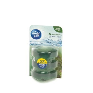 Gaiviklio papildymas WC 3 vnt 55 ml arbatmedžio ir pušies aromato AMBI PUR