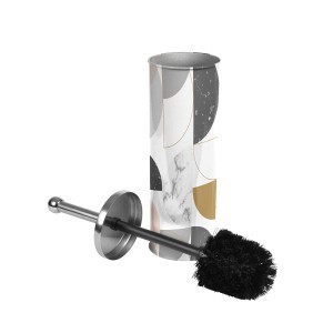 Šepetys klozeto su dėklu D9,5xH37cm metalinis GEOMARBRE douceur d'intérieur
