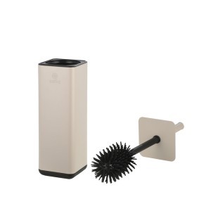 Šepetys klozeto su dėklu D10,5xH39 cm metalinis, kreminė sp. Estia 02-21054