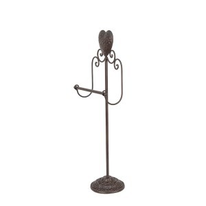 Laikiklis metalinis WC popieriui 21x14x62 cm Clayre