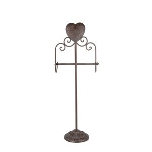 Laikiklis metalinis WC popieriui 21x14x62 cm Clayre