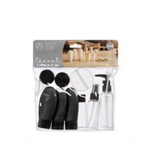 Kelioninių buteliukų rinkinys 12 vnt (mix) Berilo 13034