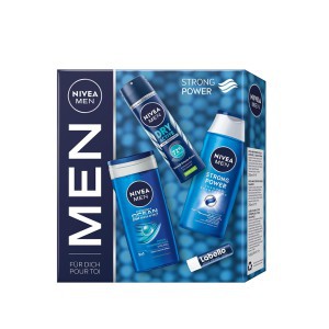 Vyrų kosmetikos rinkinys (dezodorantas, d.želė, šampūnas, vazelinas) Nivea 50437