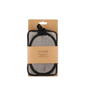 Dušo kempinė kūnui 2 vnt medvilnė, pilka sp. Mineas 635329