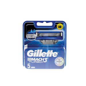 Skustuvo galvutės 5 vnt Mach3 turbo Gillette 3972