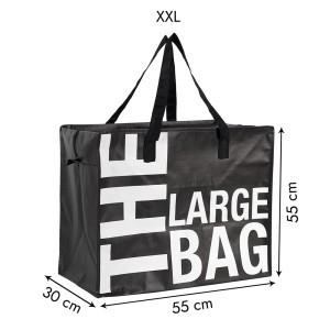 Krepšys pirkiniams 55x55x30 cm juodos spalvos SH1907