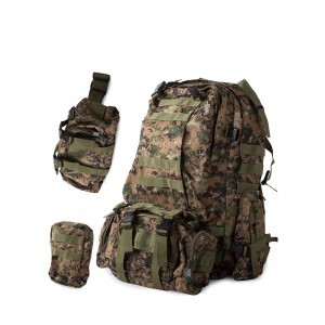 Kareiviška kuprinė 48.5 l reguliuojami diržai ir rankenos 50x55x16 cm 14279_P