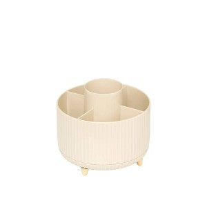 Dėžutė plastikinė, besisukanti kosmetikai, šepetėliams D14,5xH12,5 cm 5Five