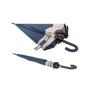 Skėtis automatinis ilgas neslystanti rankena D108 cm H93 cm XXL mėlyna 25016_N
