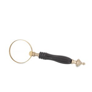 Padidinimo stiklas juodas 24x7,5x2,5 cm 171061