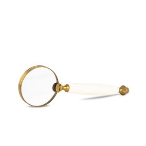 Padidinimo stiklas baltas 25,5x7,5x2,5 cm 182775