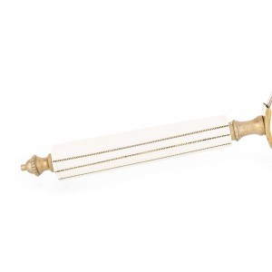 Padidinimo stiklas baltas/auksinis 22x7,5x1,5 cm 171059