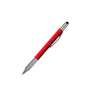 Tušinukas daugiafunkcinis 6in1 (liniuotė, gulsčiuk., atsuktuv.) raudona06240_CZE