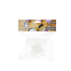 Žvakių liejimo forma 6,5x6,5x7 cm silikoninė Polar 636393