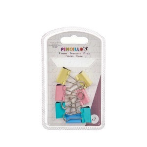 Spaustukai/segtukai popieriui 7 vnt maži Pincello 82810