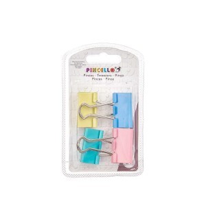 Spaustukai/segtukai popieriui 4 vnt dideli Pincello 82812