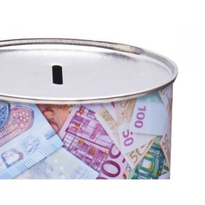 Taupyklė metalinė 10x10x17,5 cm (eurai, mix) 81550