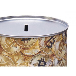 Taupyklė 10x10x17,5 cm metalinė (monetos) Pincello 81551