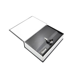 Dėžutė-knyga pinigams metalinė 240x155x55 mm su raktu GEKO G10905