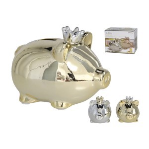 Taupyklė keramikinė Kiaulė 16 cm (2 spalvos) 8445393134307