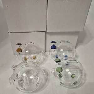 Taupyklė stiklinė Kiaulė 11x13x10 cm (mix 4) 27693