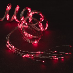 Lempučių girlianda 200 LED 200 cm raudonos sp. (viduje, lauke) Finnlumor 318594