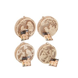 Dekoracijos medinės LED 14,5x3 cm gyvūnai 871125207314 kld