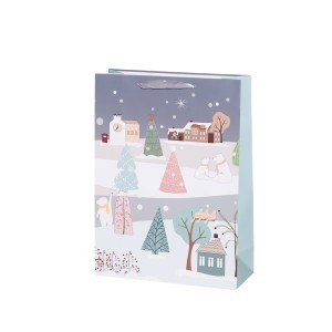 Dovanų maišelis Miestelis 31x12x12 cm Winteria 628294 KLD