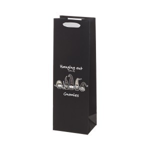 Dovanų maišelis buteliui Gnomai (mix) 12x9x36 cm Winteria 607355 KLD