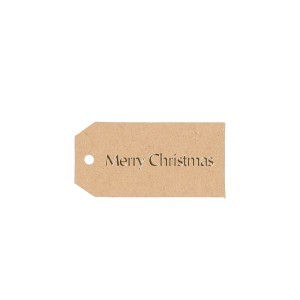 Vardo kortelės kalėdinės Merry Christmas 20 vnt 4x8 cm Winteria 618659 KLD
