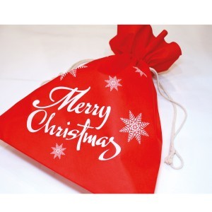 Dovanų maišelis raudonos spalvos Merry Christmas 50x40 cm 69476 KLD