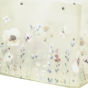 Dovanų maišelis Gėlės 30x12x27 cm plastikinis (mix) 50958