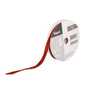 Dovanų pakavimo juostelė aksominė 9 mm x 5 m (mix) Kapel 641075