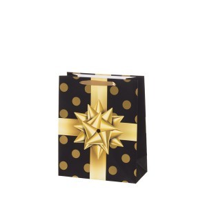 Dovanų maišelis Kaspinas (mix) 26x12x32 cm Winteria 628271 KLD