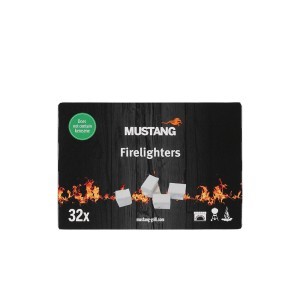 Įdegtukai ugnies balti 32 vnt be žibalo, bekvapiai MUSTANG 638428