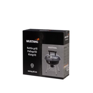 Kepsninė apvali su dangčiu ir grotelėmis 38x38x50 cm MUSTANG 301021