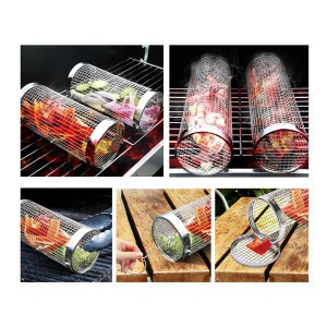 Krepšeliai daržovių kepimui 2 vnt. BBQ D90x200 mm ALPINA 871125229070