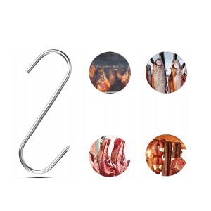 Kabliai mėsos rūkymui, vytinimui nerūdijančio pl. 10 vnt. 18x0.5 cm 07323