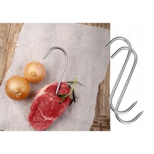 Kabliai mėsos rūkymui, vytinimui nerūdijančio pl. 10 vnt. 18x0.5 cm 07323