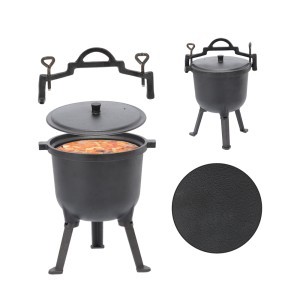 Katiliukas ketaus su kojomis ir dangčiu 8 L BBQ3710