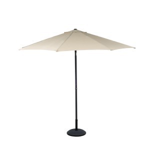Skėtis lauko D300 cm su stovu kreminės spalvos LIFETIME GARDEN 871125243404