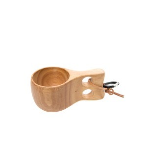 Puodelis medinis turistinis "Kuksa" 14x8x6 cm 140 ml Atom 286594