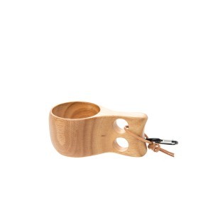 Puodelis medinis turistinis "Kuksa" 14x8x6 cm 140 ml Atom 286594