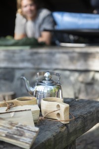 Puodelis medinis turistinis "Kuksa" 14x8x6 cm 140 ml Atom 286594