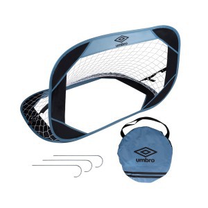 Futbolo vartai 110x78x78 cm su 3 smeigtukais UMBRO 871125226925