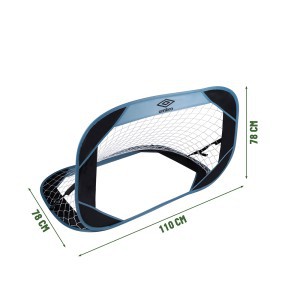 Futbolo vartai 110x78x78 cm su 3 smeigtukais UMBRO 871125226925